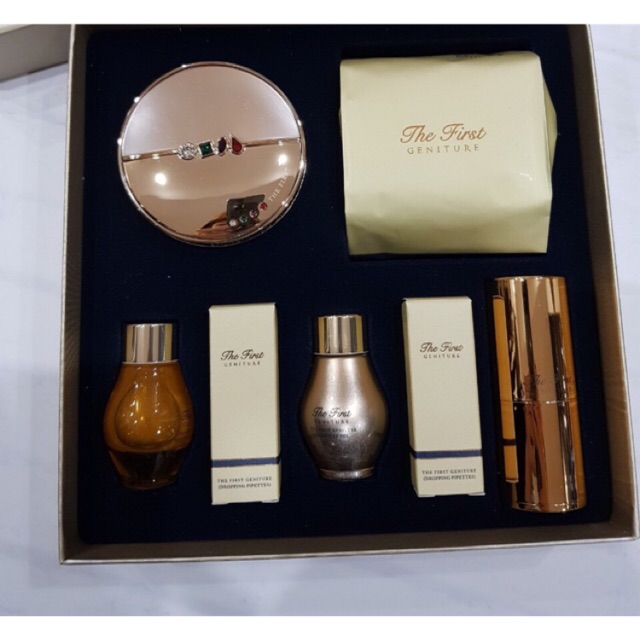 SET OHUI THE FIRST AMPOULE COVER CUSHION – PHẤN NƯỚC OHUI CAO CẤP TINH CHẤT VÀNG 24K