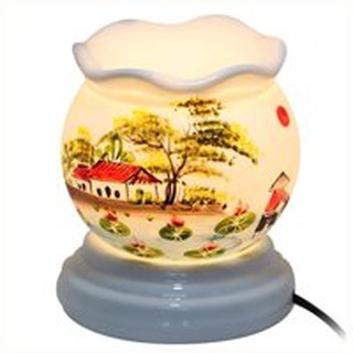Đèn xông tinh dầu sứ thấu quang