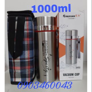 [FRESHIP 99K] Combo bình giữ nhiệt inox 1000ml +túi