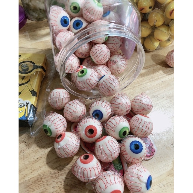 Kẹo dẻo Jelly hình con mắt/ quả địa cầu/dưa hấu/con vịt/ trái banh