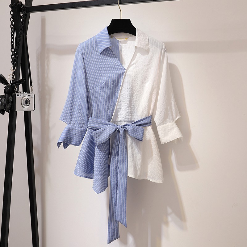 BIGSIZE áo sơ mi kiểu công sở AKBS011 Béo Style cho người béo mập 55-100kg - Phù hợp đi tiệc, công sở hoặc đi chơi | BigBuy360 - bigbuy360.vn