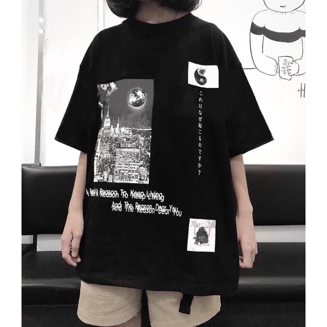 Áo Thun Bát Quái Đen (unisex)