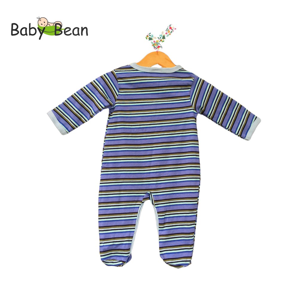 Bộ Bodysuit Thun Cotton Dài Liền Tất Bé Sơ Sinh Trai BabyBean (MẪU NGẪU NHIÊN)