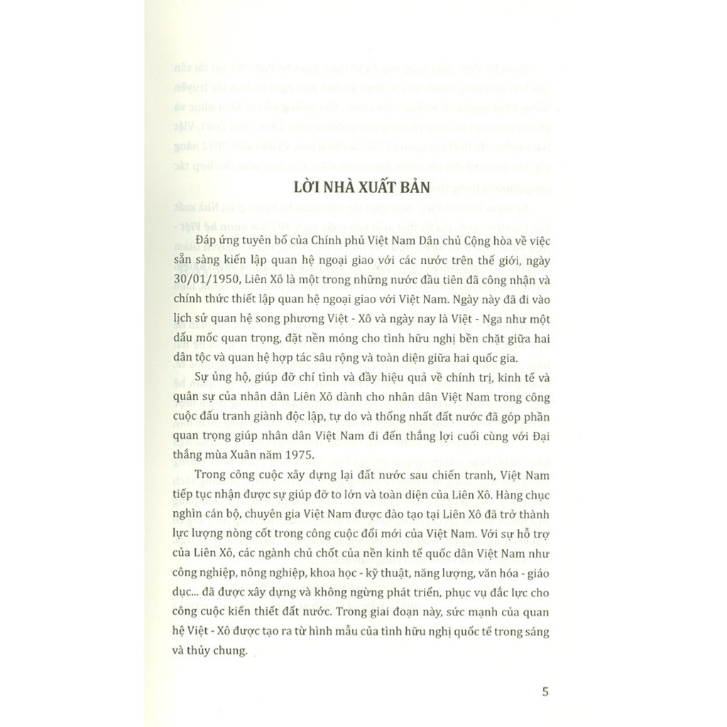Sách - 70 Năm Quan Hệ Việt - Nga Và Đôi Điều Về Nước Nga (Sách Tham Khảo) | BigBuy360 - bigbuy360.vn