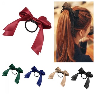 Dây buộc tóc VMCRTD Nhiều màu Scrunchie Nữ Co Giãn Nơ