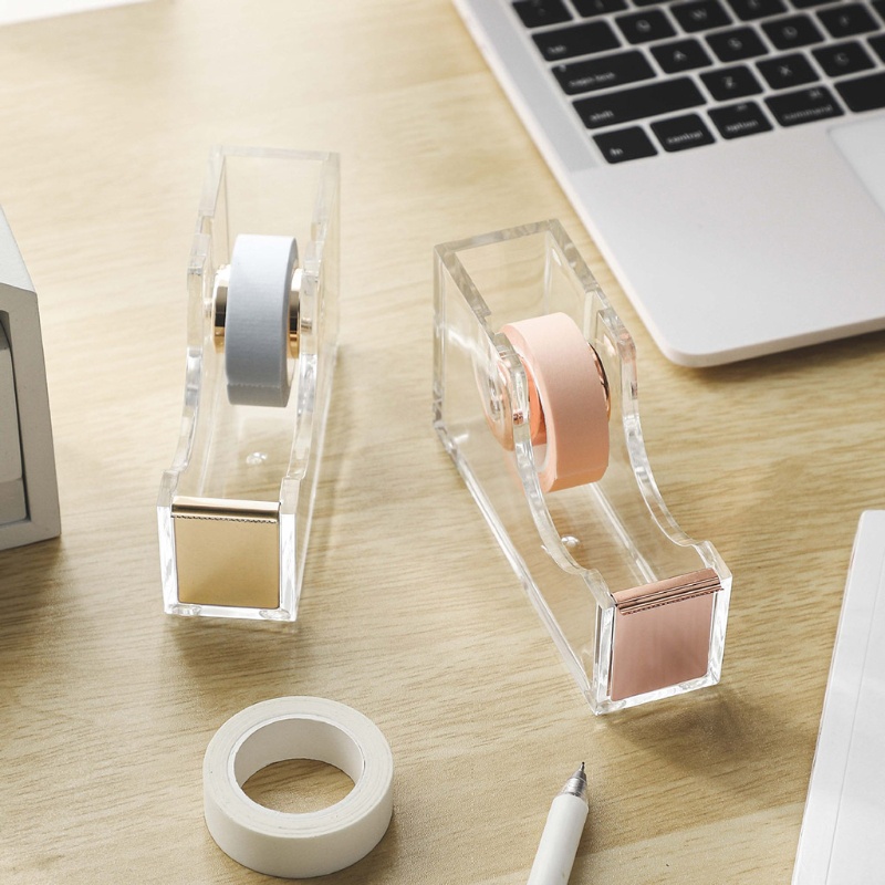 Hộp Đựng Băng Keo Acrylic Trong Suốt Tiện Dụng Cho Văn Phòng
