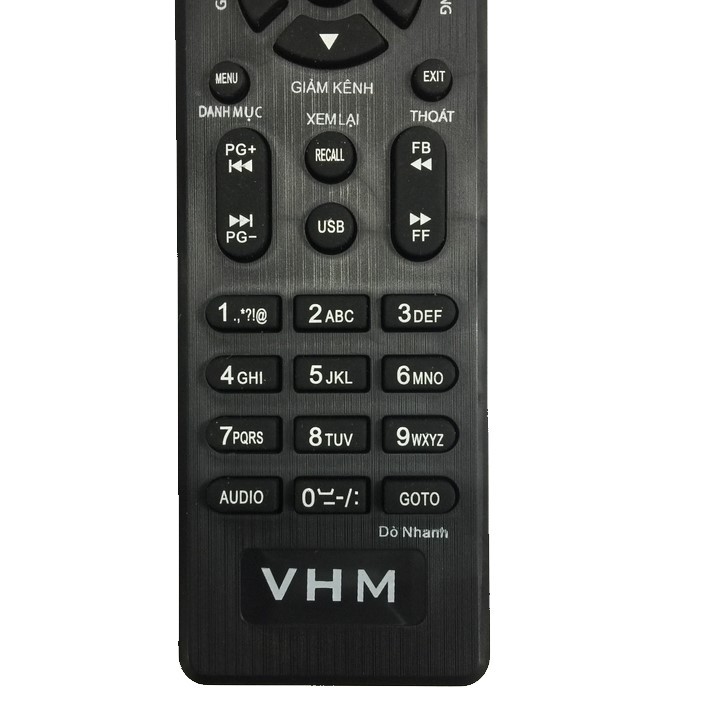 Remote điều khiển đầu thu VHM Vũ Hồng Minh  - Điều khiển DVB T2 truyền hình mặt đất VHM