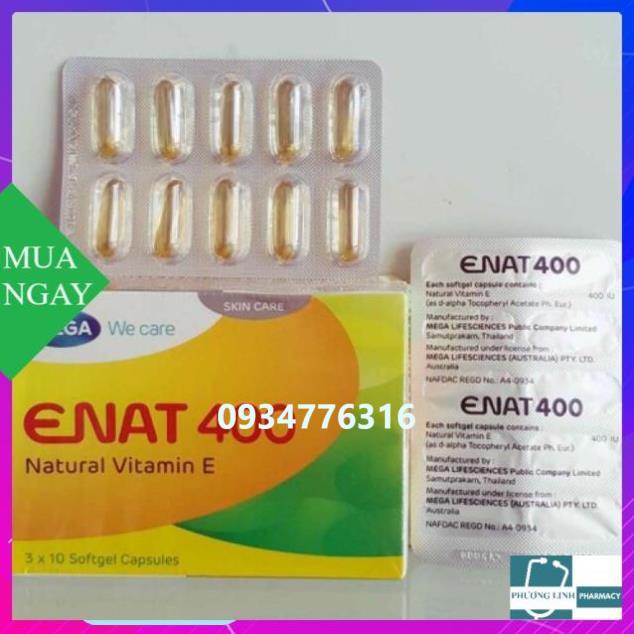 E NAT 400 làm đẹp da , chống lão hoá....( hộp 30 viên)
