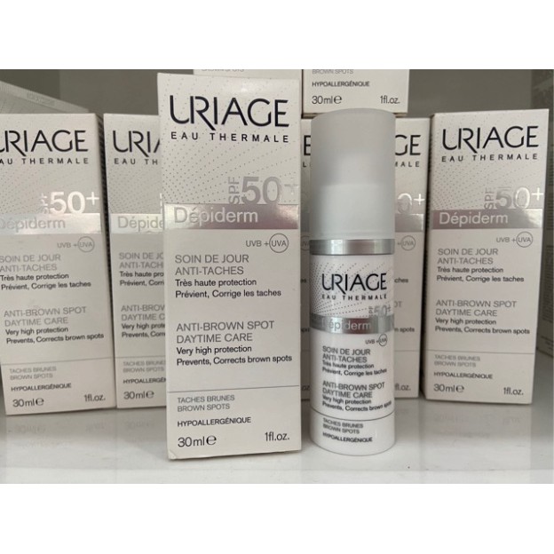 [CHÍNH HÃNG] Uriage Kem Chống Nắng Trắng Da, Ngăn Ngừa Nám Depiderm SPF50+ Soin De Jour Anti-Taches 30ml