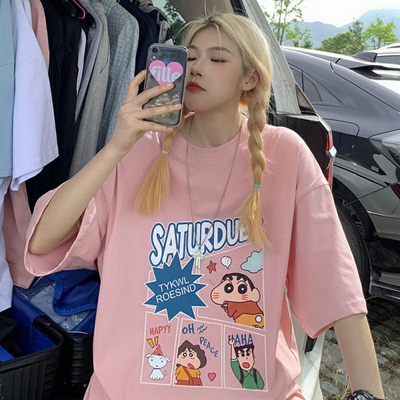 Áo thun tay lỡ form rộng , áo phông 3158 form rộng chất cotton in hình rối | BigBuy360 - bigbuy360.vn