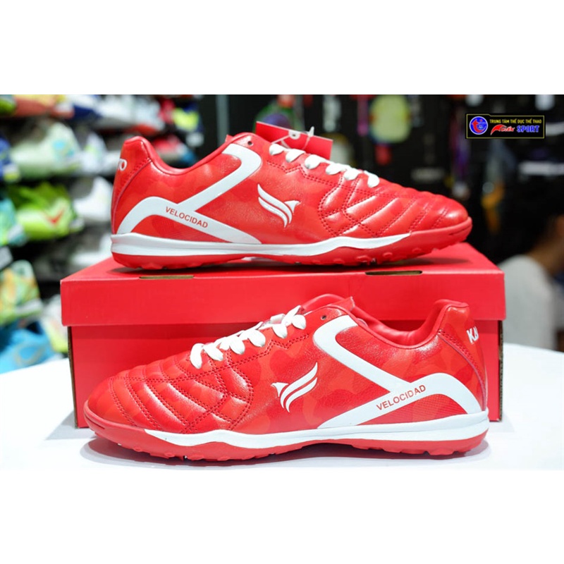 Giày đá bóng kamito Velocidad TF - đỏ(size38-44)