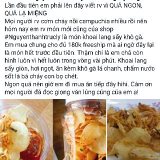 Khoai lang sấy khô gà