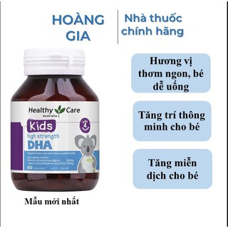 Healthycare dha for kid - dha cho bé - 60 viên