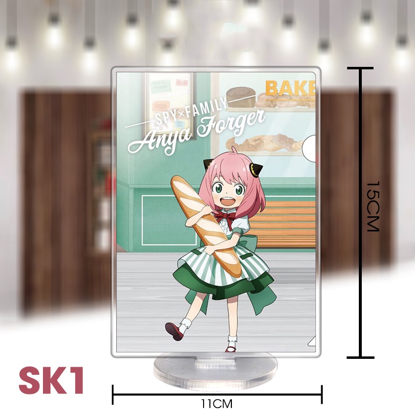 Mô hình standee 2D SPY x FAMILLY, mô hình các nhân vật anime, hoạt hình, quà tặng ý nghĩa, sưu tập, standee mica