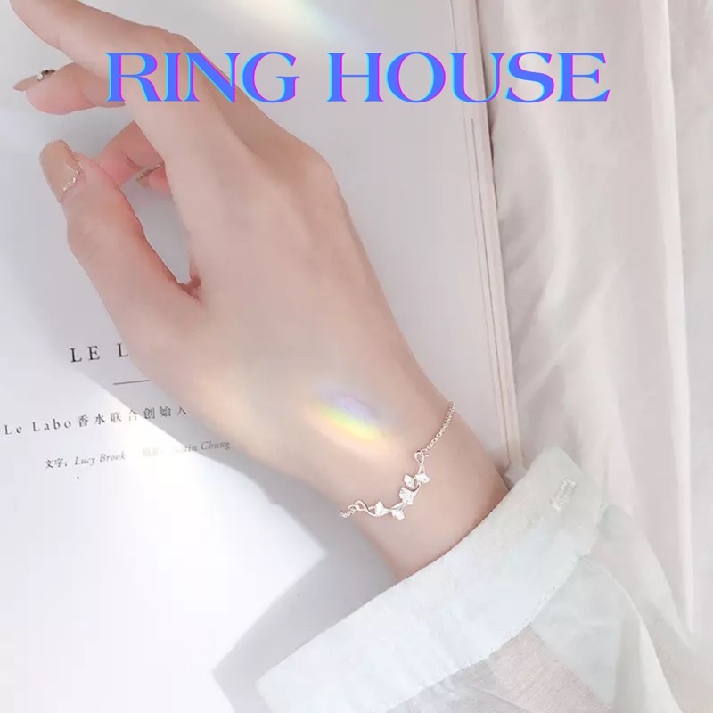 Lắc Tay Nữ Bạc 925 Cao Cấp Chuỗi Nấm Đẹp