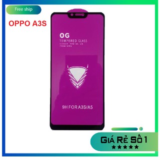 Kính cường lực OG OPPO A3S full màn hình chịu lực tốt, hạn chế vân tay, cảm ứng siêu nhạy