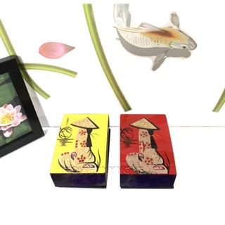 Combo 2 Hộp Đựng Card Visit Hình Cô Gái Cẩn Trứng