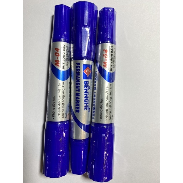 Bút lông dầu Bến Nghé M-04 xanh.