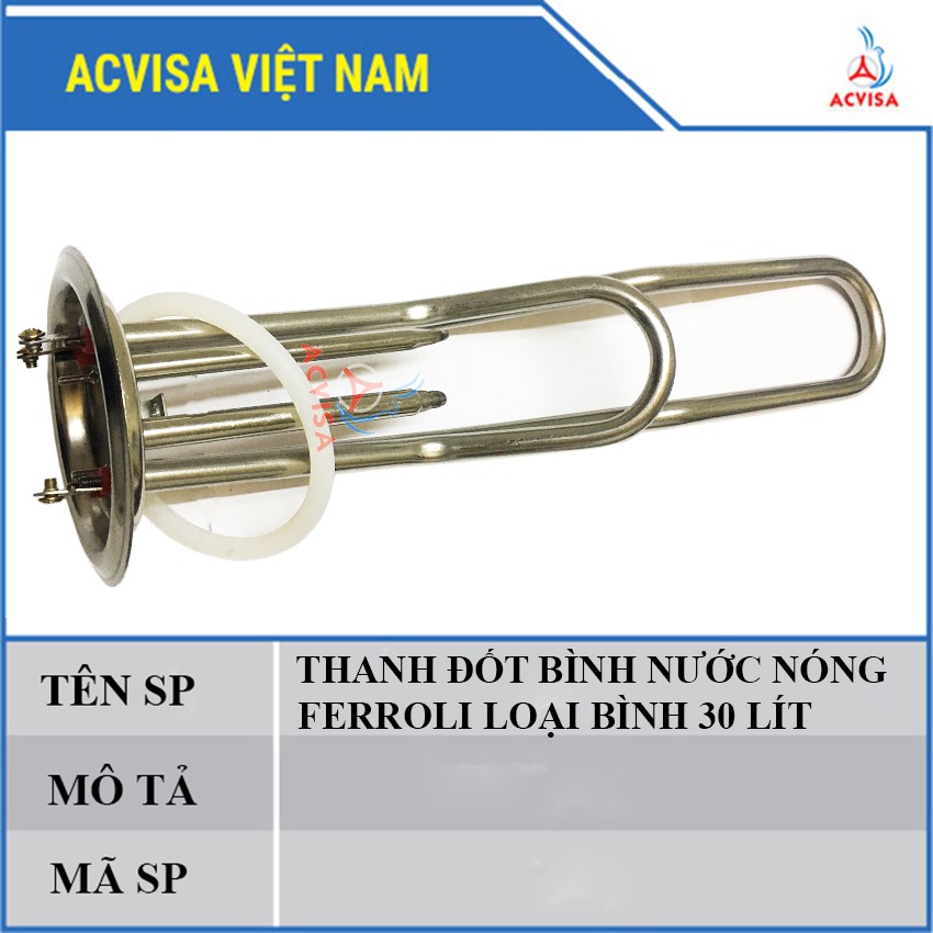 Thanh Đốt Bình Nước Nóng Ferroli Loại Bình 30 Lít