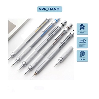 Chì Bấm Cơ Khí Pentel Graphgear 500 Cao Cấp Nhật Bản 0.3/0.5/0.7/0.9 - Chì kim Pentel thân kim loại Văn Phòng Phẩm HàNội