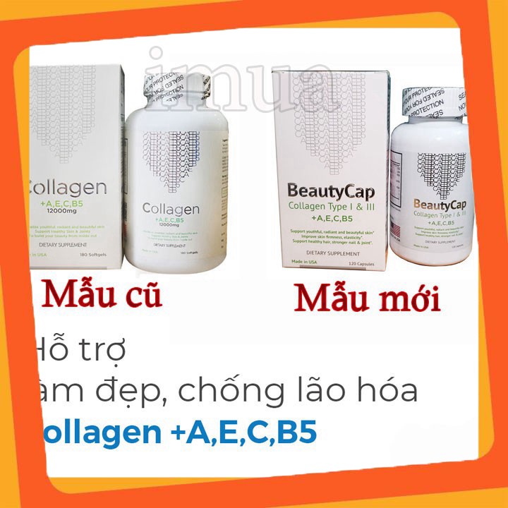 Viên uống đẹp da Collagen +AEC B5 Beauty Cap USA