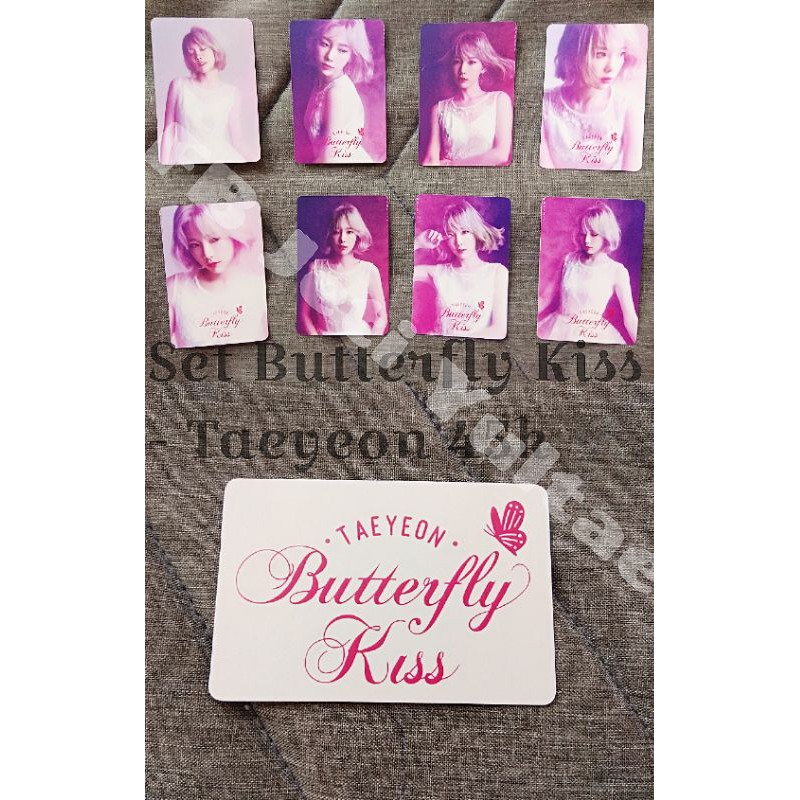 Set Card Butterfly Kiss - Taeyeon ( SNSD )