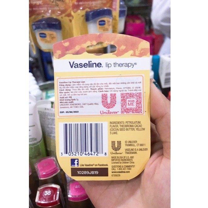 Sáp dưỡng HỒNG Môi Vaseline Rosy