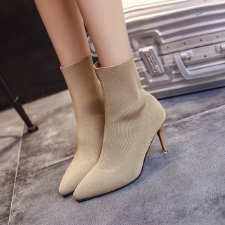(Order-M) Ulzzang Boot len cao cổ gót đũa M056
