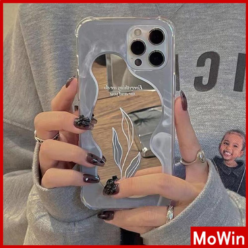 Ốp điện thoại Acrylic mặt gương HD có túi khí chống sốc thích hợp cho iPhone 11 13 Pro Max 12 Pro Max 7 Plus XR XSMAX