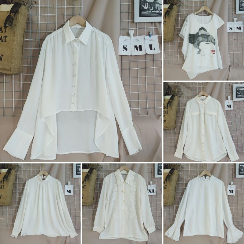thanh lý áo sơ mi trắng 2hand P2