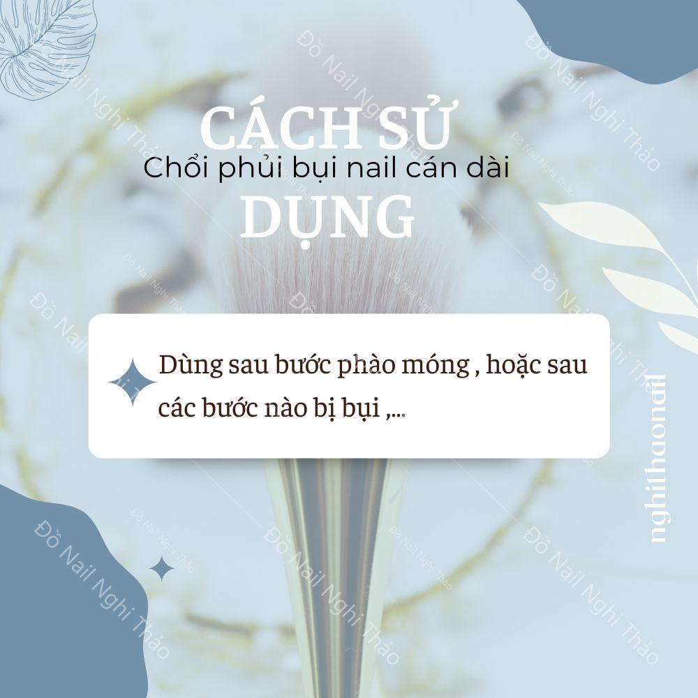 Chổi phủi bụi nail cán dài