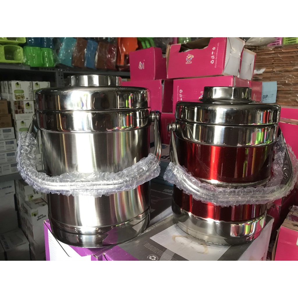 Camen 𝑭𝑹𝑬𝑬𝑺𝑯𝑰𝑷 Cặp lồng inox giữ nhiệt - Hộp cơm inox hàn quốc cao cấp