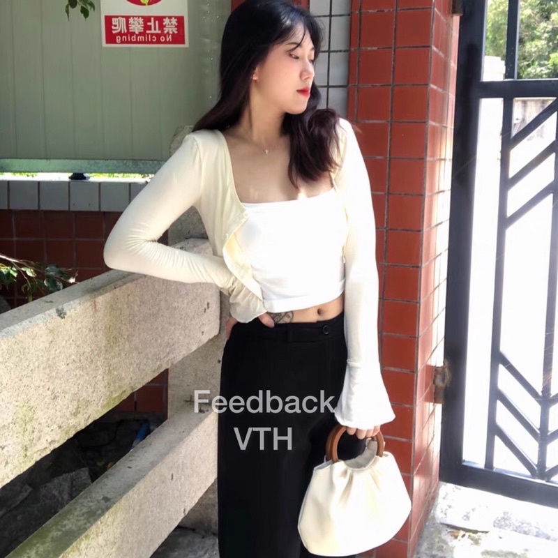 Túi Đeo Chéo Nữ Quai Gỗ Tròn Da Mềm Quai Gỗ 100% Hàng Quảng Châu Cao Cấp SẴN