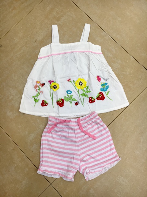 Bộ cộc Little Maven hoa 2-7Y (có ảnh thật)