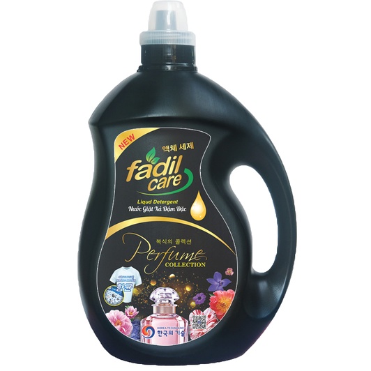 Nước giặt xả Fadil Care đa năng công nghệ Hàn Quốc, Can 3,6l hương nước hoa Pháp