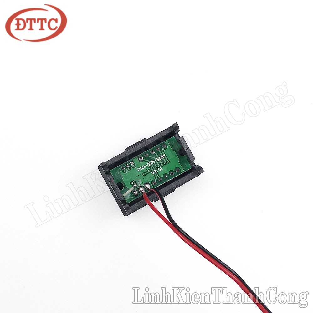 Đồng Hồ Đo Điện Áp 4.5V - 30VDC Loại Nhỏ 0.36inch Có Vỏ Nhựa