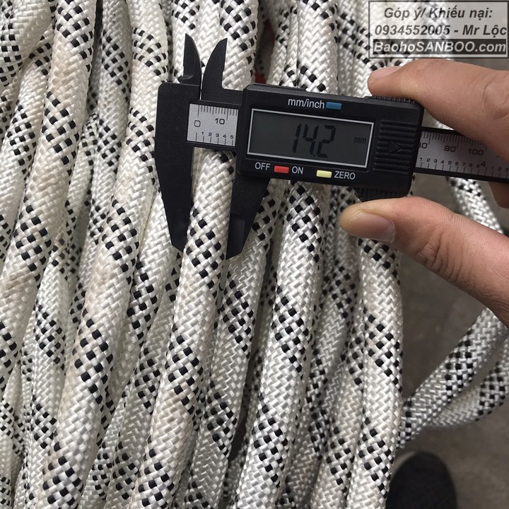 14mm x 1 Mét - Dây dù cứu sinh, Dây thừng cứu hộ cứu nạn, Dành cho thợ lăn sơn, lính cứu hộ - Giá tính theo mét dài