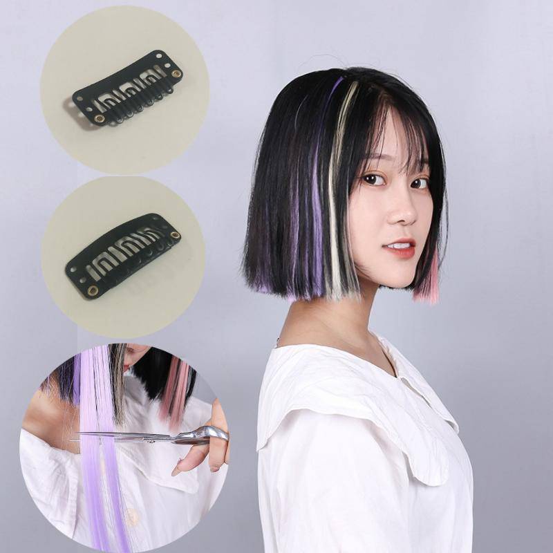Tóc Giả Kẹp Nối Nhiều Màu Sắc Gradient Thời Trang Cho Nữ