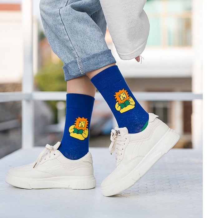 Vớ cao cổ unisex nhiều hình, tất cổ cao ulzzang cá tính nhiều màu NEKO