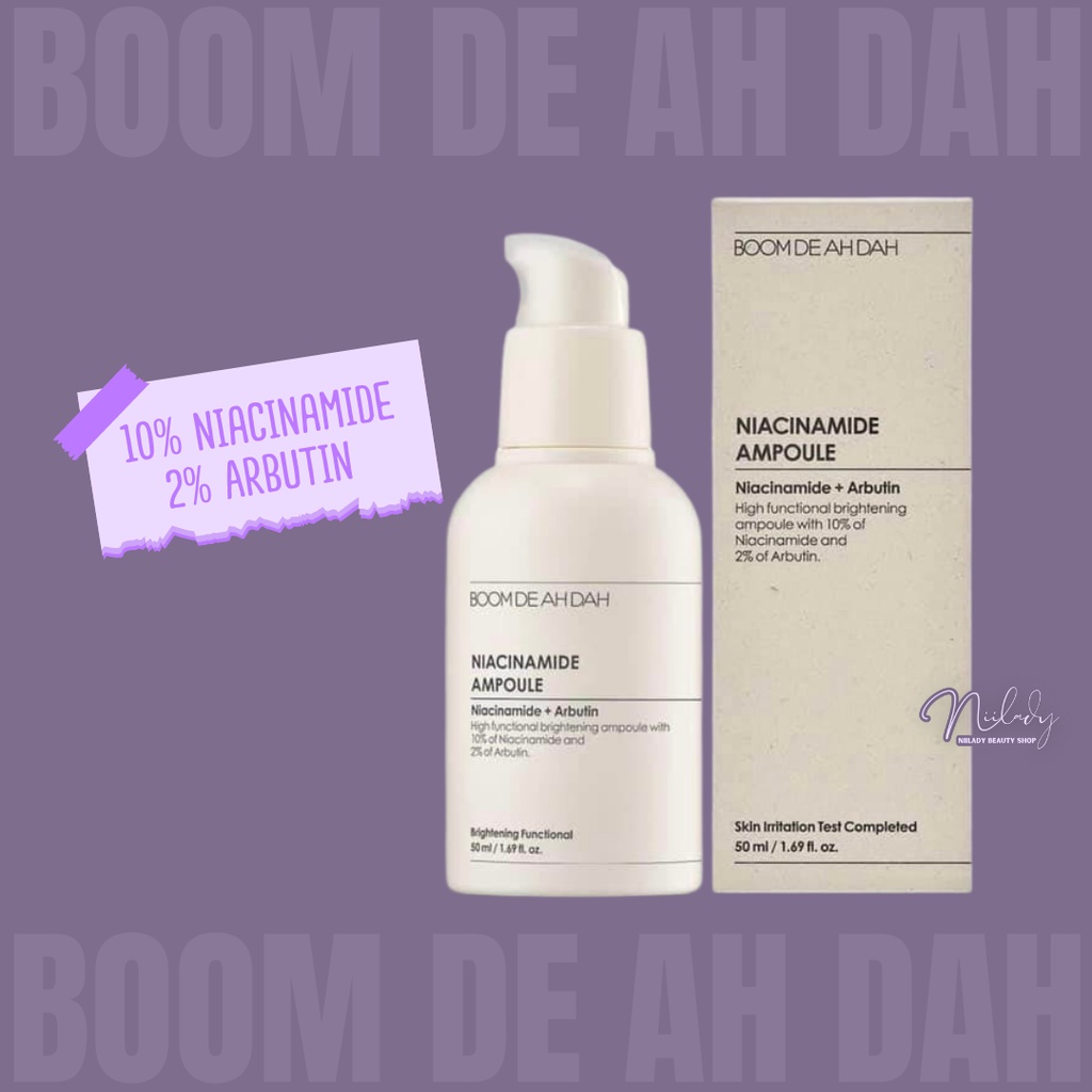 Tinh chất BOOM De Ah Dah Niacinamide 10% + Arbutin 2% tinh chất dưỡng trắng, căng bóng da
