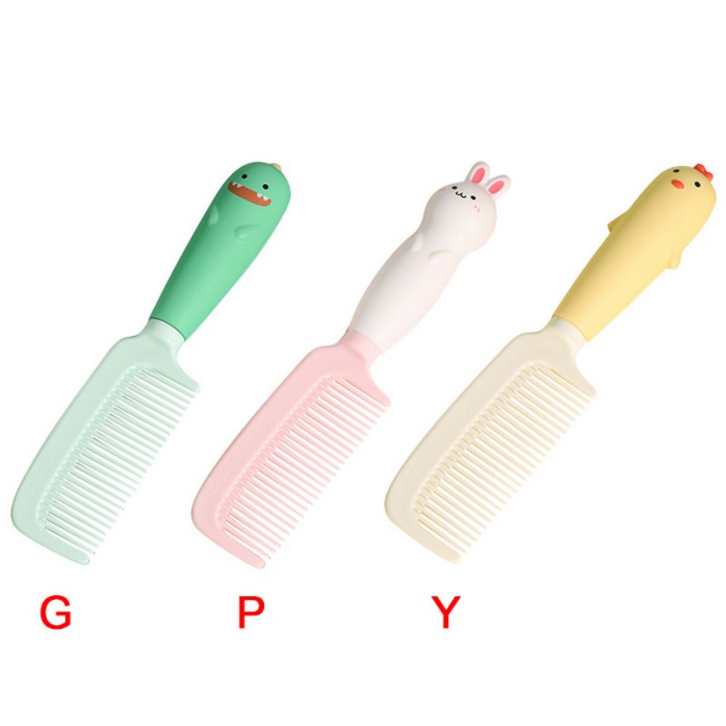 Lược Nhựa Cầm Tay Họa Tiết Hoạt Hình Tạo Kiểu Tóc Mượt Cho Nữ