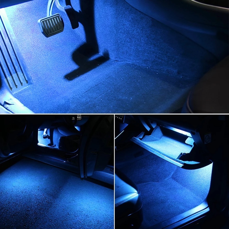 Đèn LED Nhiều Màu Độc Đáo Trang Trí Nội Thất Xe Hơi Model S Model X 3
