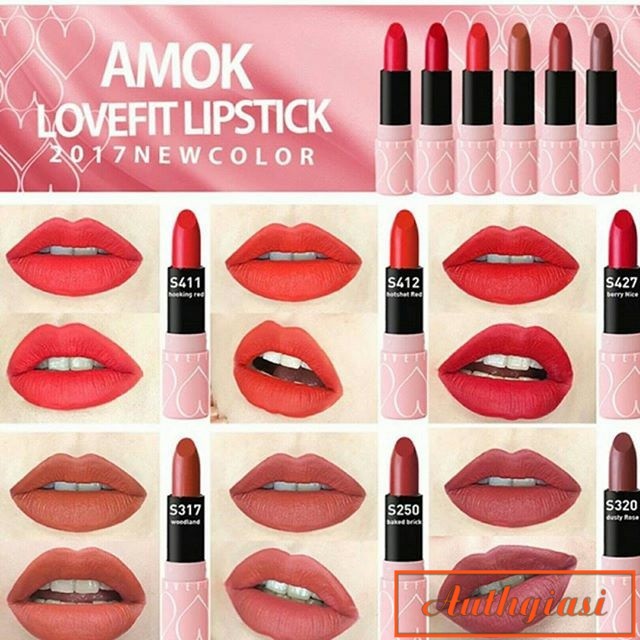 Son thỏi Amok Luxury Lovefit 2017