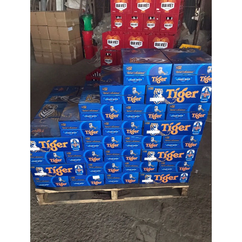 THÙNG 24 LON BIA TIGER 330ML (mẫu mới )