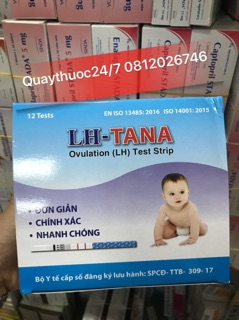 QUE THỬ RỤNG TRỨNG LH-TANA( HỘP 12 QUE)