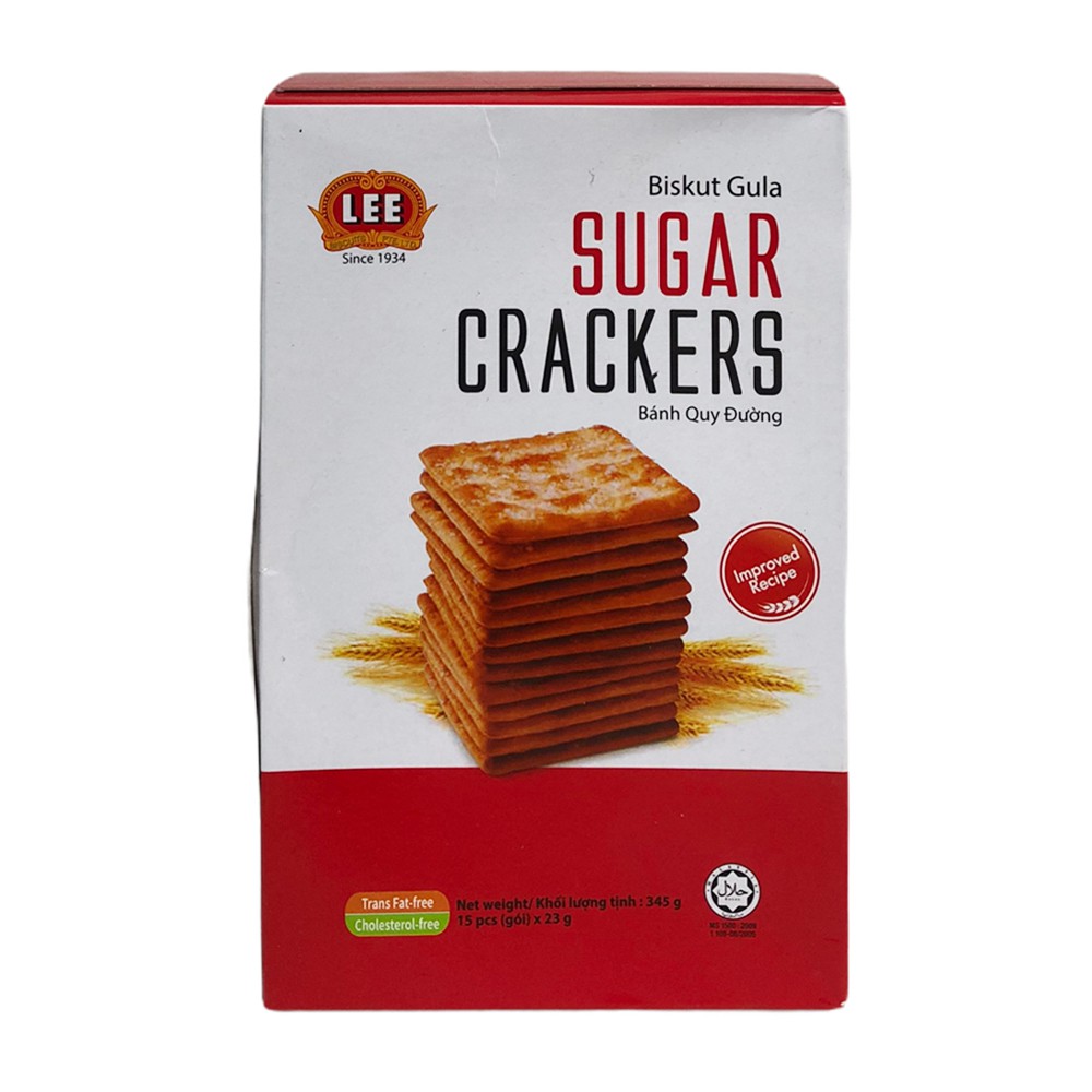 Bánh quy lúa đường 322gr Malaysia Lee Sugar Crackers