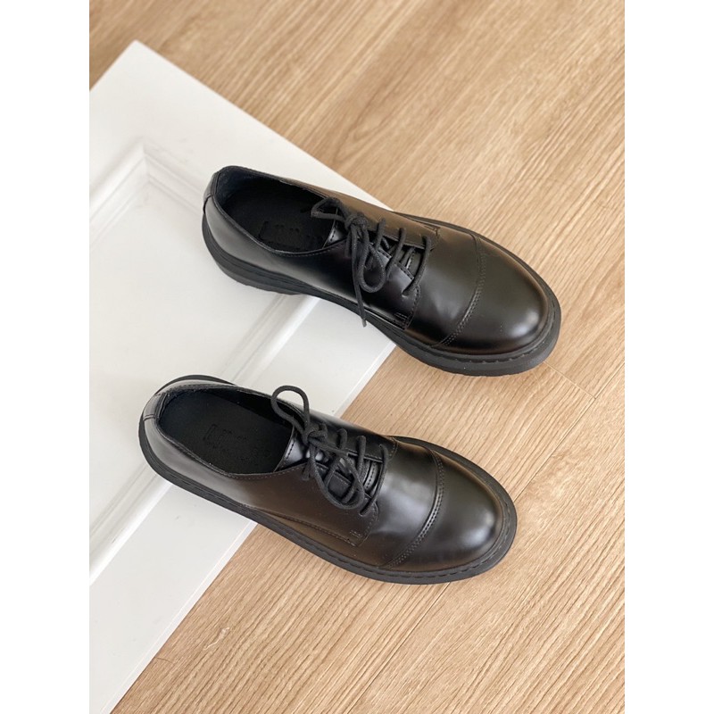 [Mã FATHANG5 giảm 10K đơn 50K] Giày oxford nữ da mềm hai màu nâu và đen | BigBuy360 - bigbuy360.vn