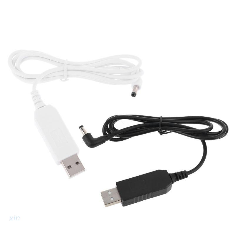 Dây cáp chuyển đổi nguồn USB 5V sang 12V 4.0x1.7mm 3 đầu USB thông minh cho loa Bluetooth