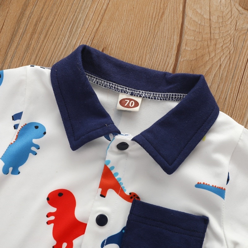 Body đùi cộc tay khủng long cho bé_