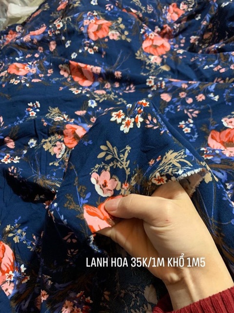 Vải lanh 7 mẫu 35k/1m khổ 1m5